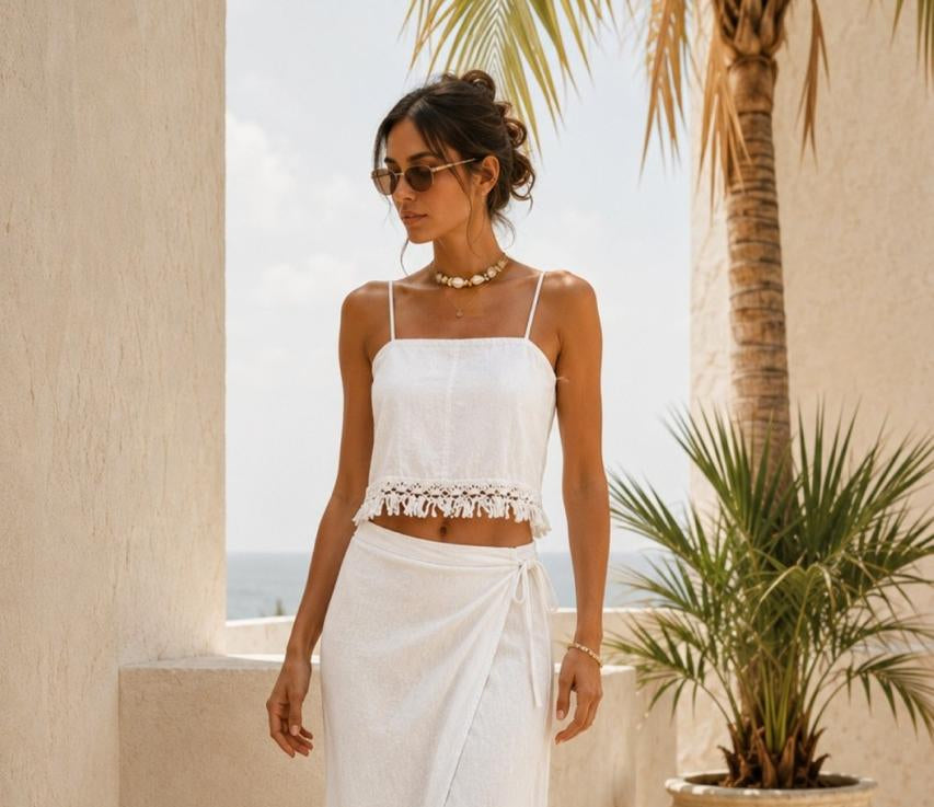 TOP BLANCO TEJIDO TIRANTES