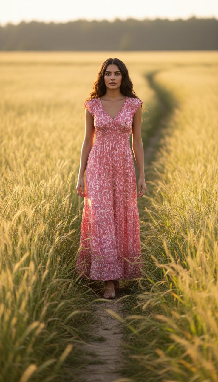 VESTIDO LARGO HINDÚ - 3819A322T116