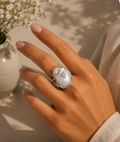 ANILLO DE PERLA & HOJA