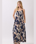 VESTIDO TIRANTES HOJAS