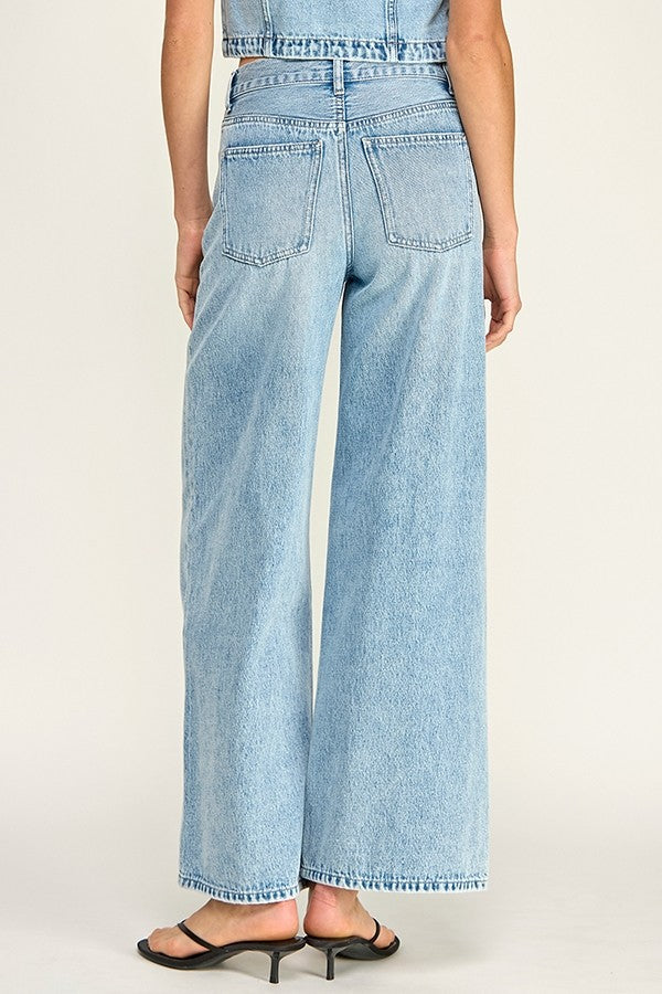 PANTALON DENIM CELESTE