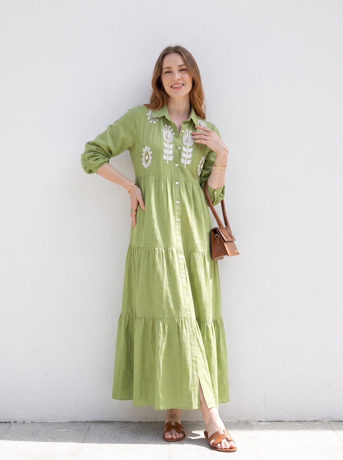 VESTIDO VERDE AURORA