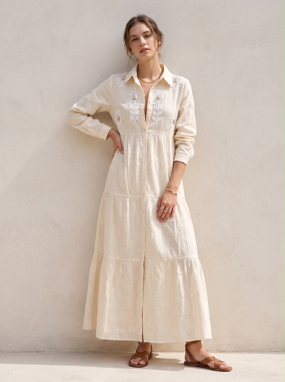VESTIDO MARFIL SERENO