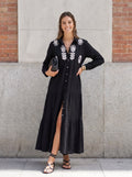 VESTIDO NOIR BORDADO