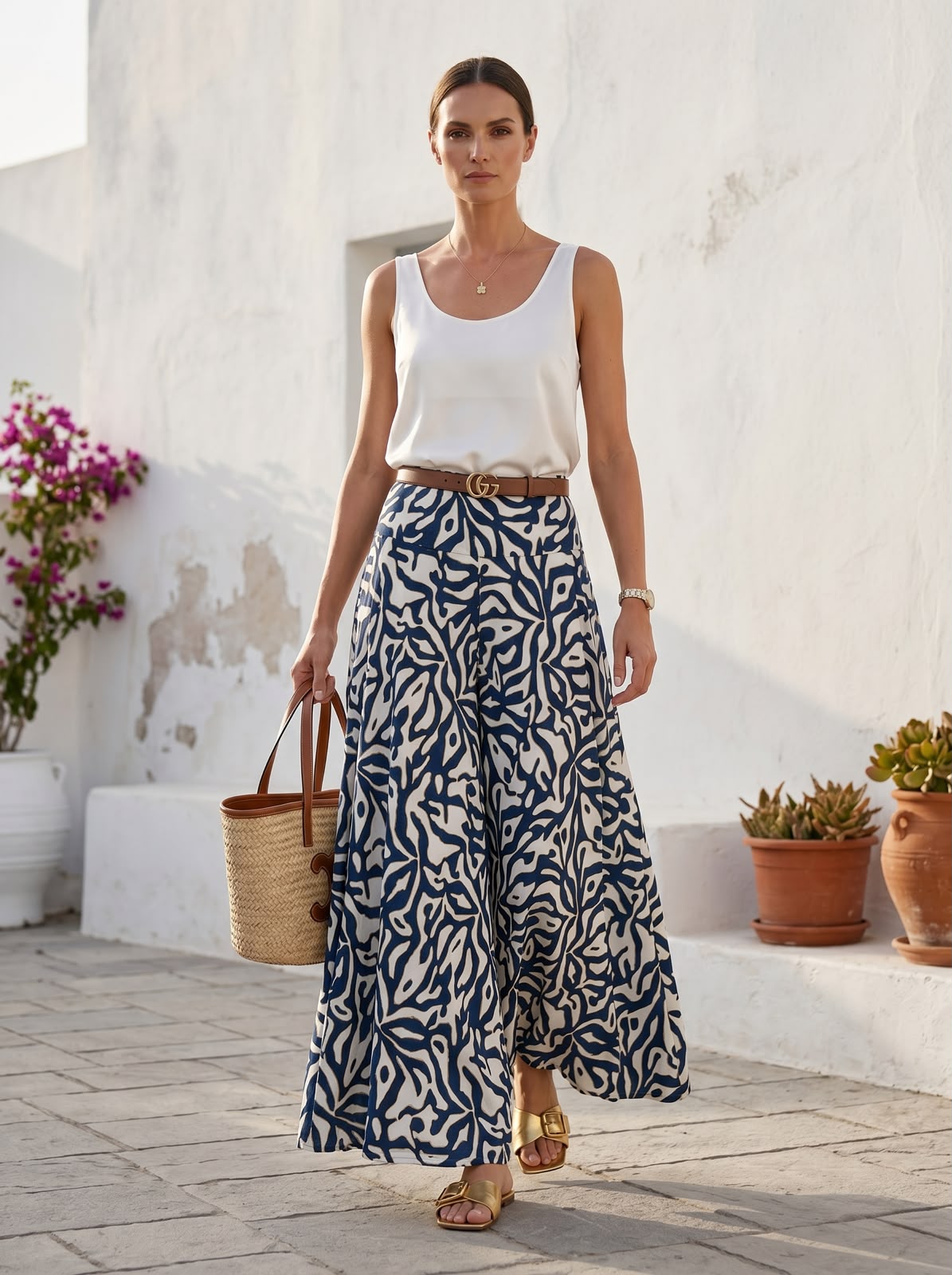 PANTALÓN AZUL MEDITERRÁNEO