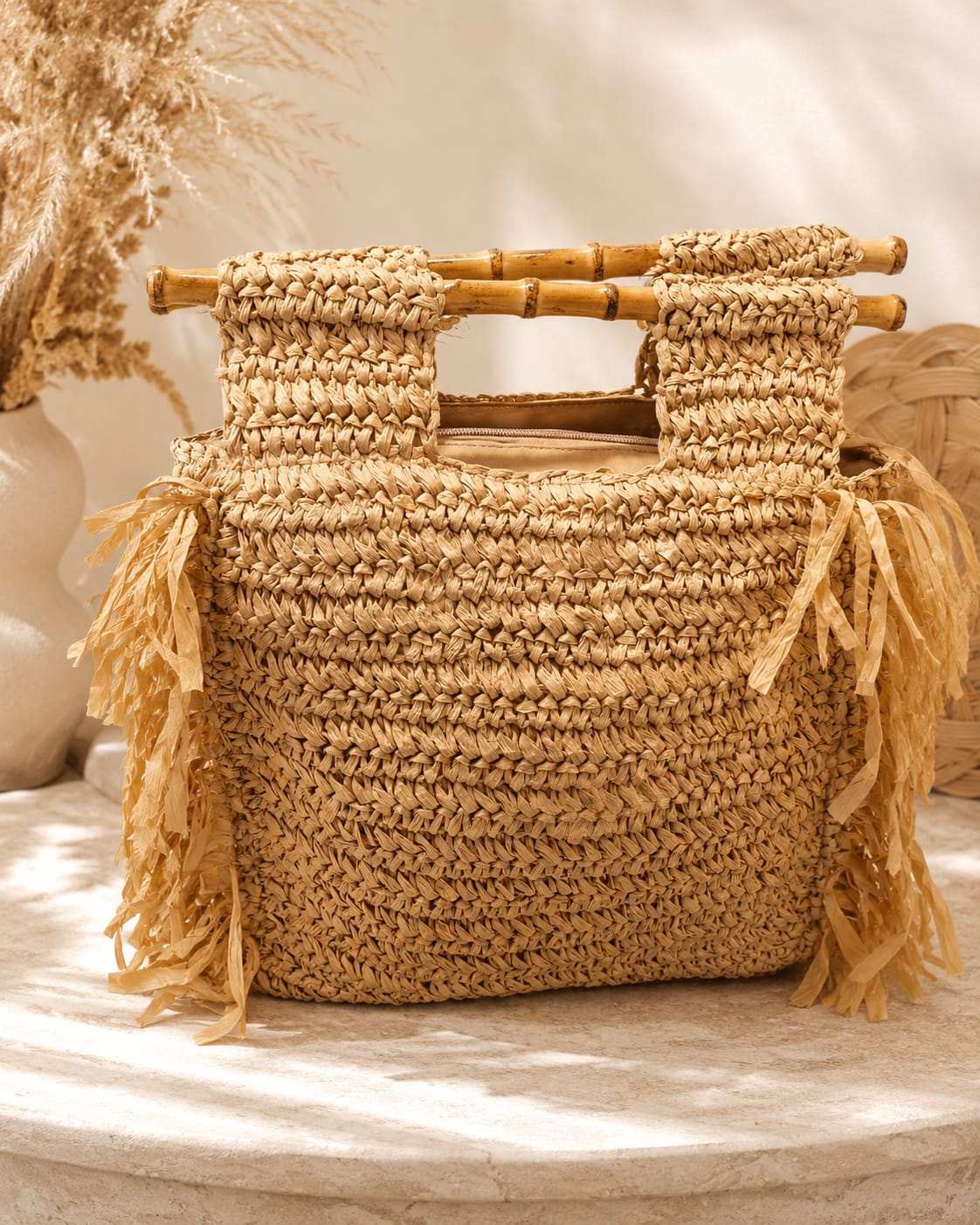 BOLSO RAFFIA BOHO NATURAL