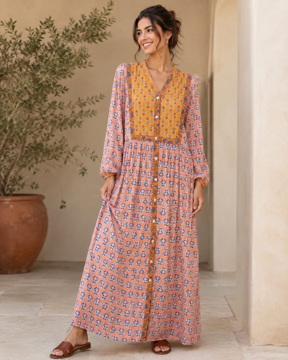 VESTIDO LARGO BOHEMIO AMALFI