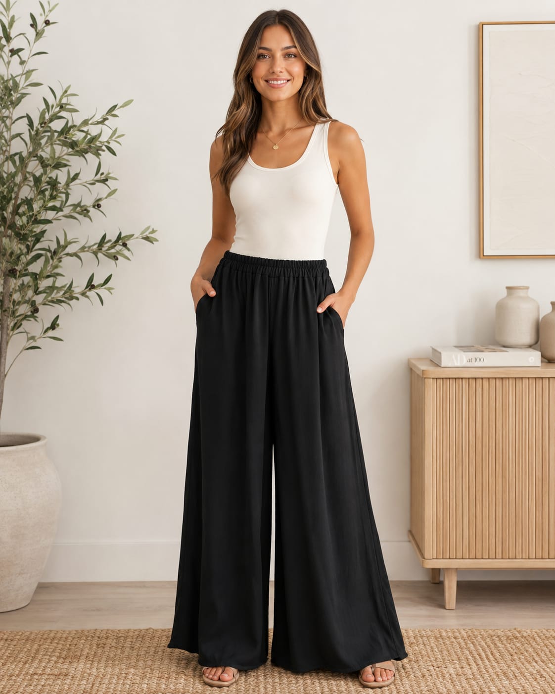 PANTALON PALAZZO NOIR