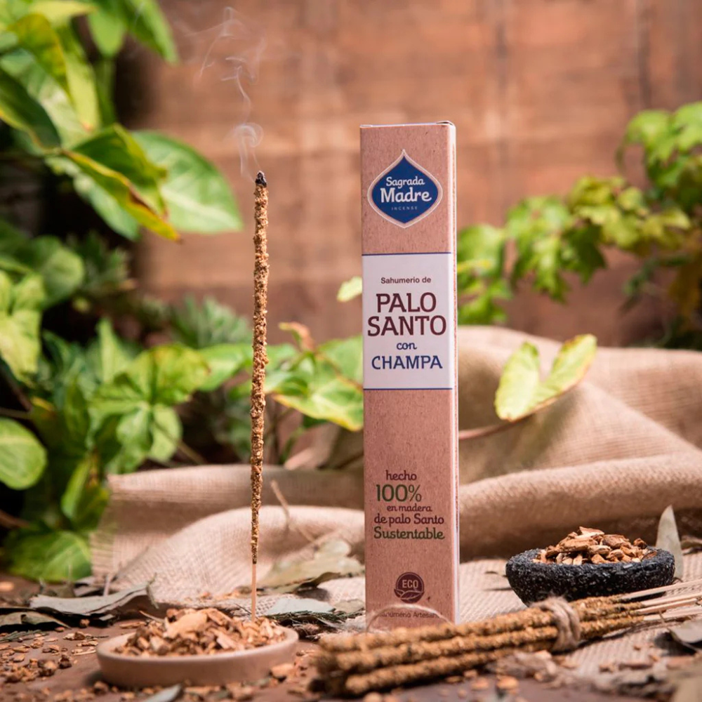SAGRADA MADRE PALO SANTO + PALO SANTO + CHAMPA