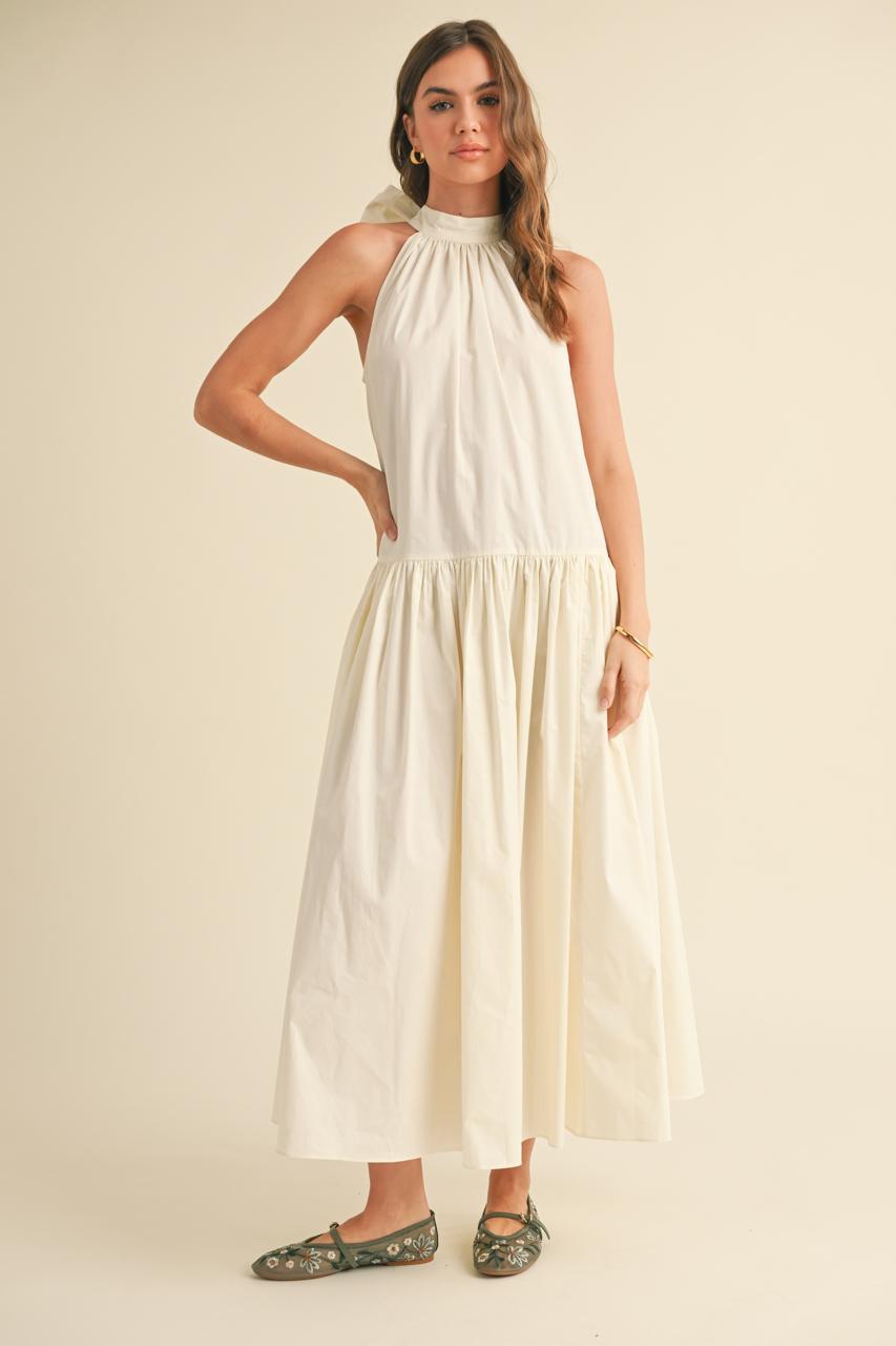 VESTIDO BEIGE M