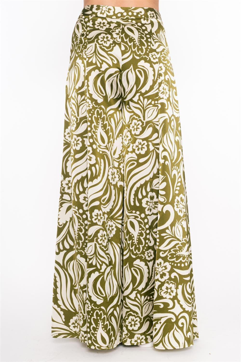 PANTALON CALIS FP70324 ESTAMPADO CON TONOS VERDES S
